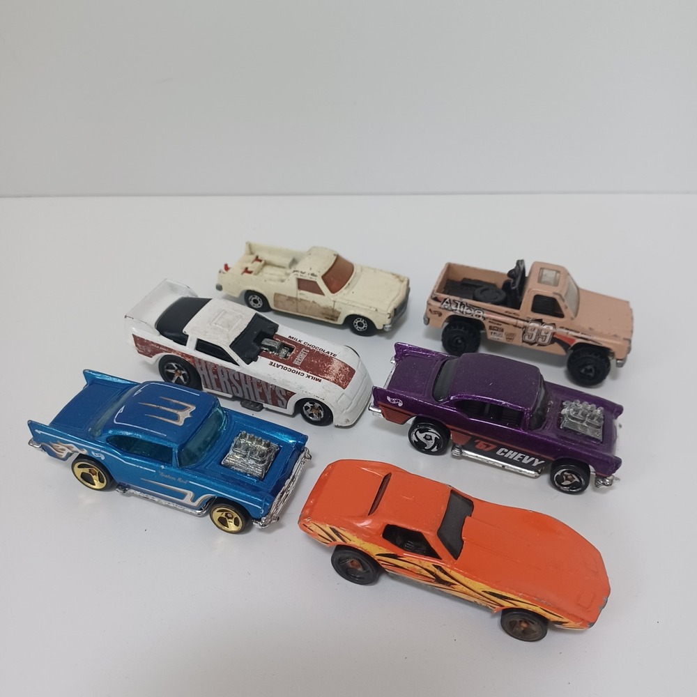 Lot of 6 Vintage Hot Wheels Matchbox Diecast‎ Cars Mattel 1970s